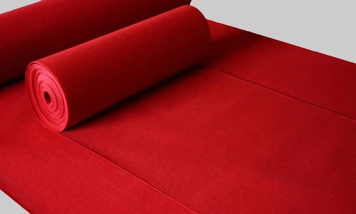 Red Color 250g Exhibition Carpet